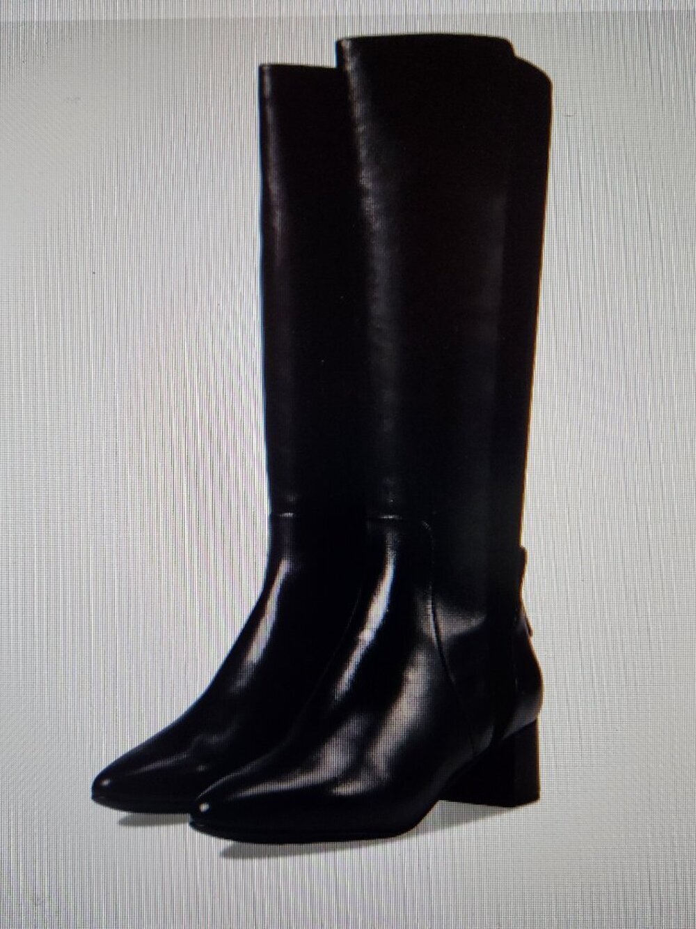 Cole Haan Go To Block Black Leather Boots. NIB. Size 9